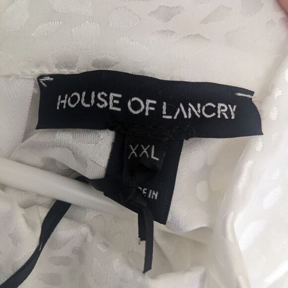 NWT House of Lancry Bliss Dress in Leopard White Print Size XXL - Picture 3 of 5